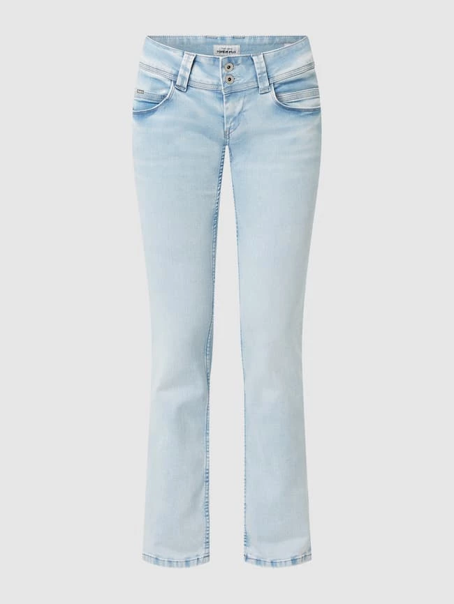 Pepe Jeans Straight Fit Low Waist Mit Stretch-Anteil Modell 'Venus' - Hellblau 4 Pepe Jeans Straight Fit Low Waist Mit Stretch-Anteil Modell 'Venus' - Hellblau – Bild 2