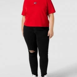 Tommy Jeans Curve PLUS SIZE Jeans Im Destroyed-Look - Schwarz