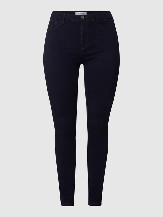 ONLY CARMAKOMA PLUS SIZE Skinny Fit High Waist Jeans Mit Stretch-Anteil - Dunkelblau 4 ONLY CARMAKOMA PLUS SIZE Skinny Fit High Waist Jeans Mit Stretch-Anteil - Dunkelblau – Bild 2
