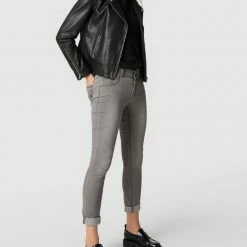 Buena Vista Slim Fit Jeans Mit Stretch-Anteil Modell 'Tummyless' - Hellgrau