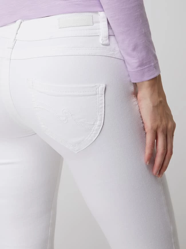 Blue Monkey Slim Fit Jeans Mit Stretch-Anteil Modell 'Laura' - Weiß 5 Blue Monkey Slim Fit Jeans Mit Stretch-Anteil Modell 'Laura' - Weiß – Bild 3