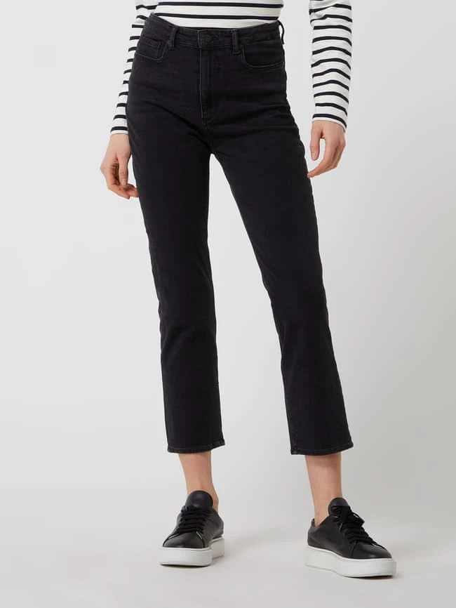 Armedangels Slim Fit Cropped Jeans Aus Bio-Baumwollmischung Modell 'Lejaa' - Schwarz 6 Armedangels Slim Fit Cropped Jeans Aus Bio-Baumwollmischung Modell 'Lejaa' - Schwarz – Bild 4