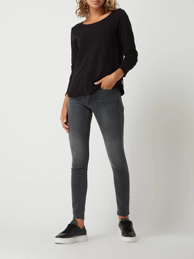 Replay Skinny Fit High Waist Jeans Mit Stretch-Anteil Modell 'Luzien' - Anthrazit 3 Replay Skinny Fit High Waist Jeans Mit Stretch-Anteil Modell 'Luzien' - Anthrazit