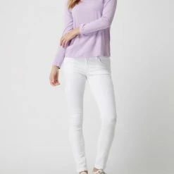 Blue Monkey Slim Fit Jeans Mit Stretch-Anteil Modell 'Laura' - Weiß