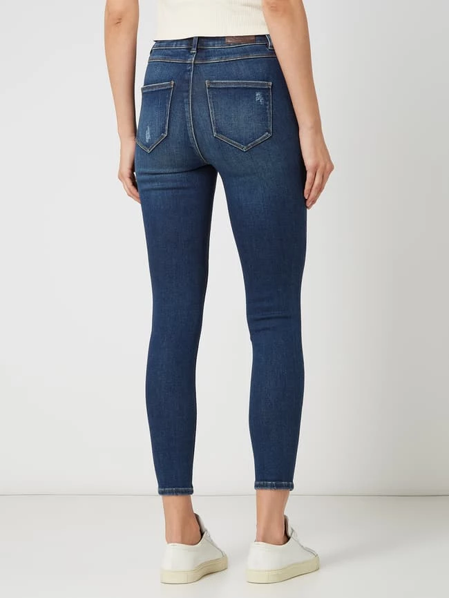 Only Skinny Fit Jeans Mit Stretch-Anteil Modell 'Mila' - Dunkelblau 7 Only Skinny Fit Jeans Mit Stretch-Anteil Modell 'Mila' - Dunkelblau – Bild 5