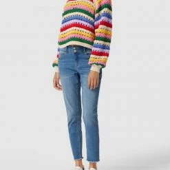 Buena Vista Cropped Jeans Mit Label-Details - Blau