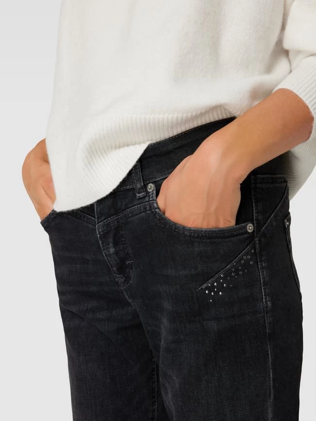 MAC Slim Fit Jeans Mit Ziersteinbesatz - Mittelgrau 5 MAC Slim Fit Jeans Mit Ziersteinbesatz - Mittelgrau – Bild 3
