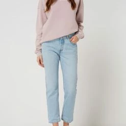 Levi's® Cropped Straight Fit Jeans Aus Baumwolle Modell '501™' - Jeans