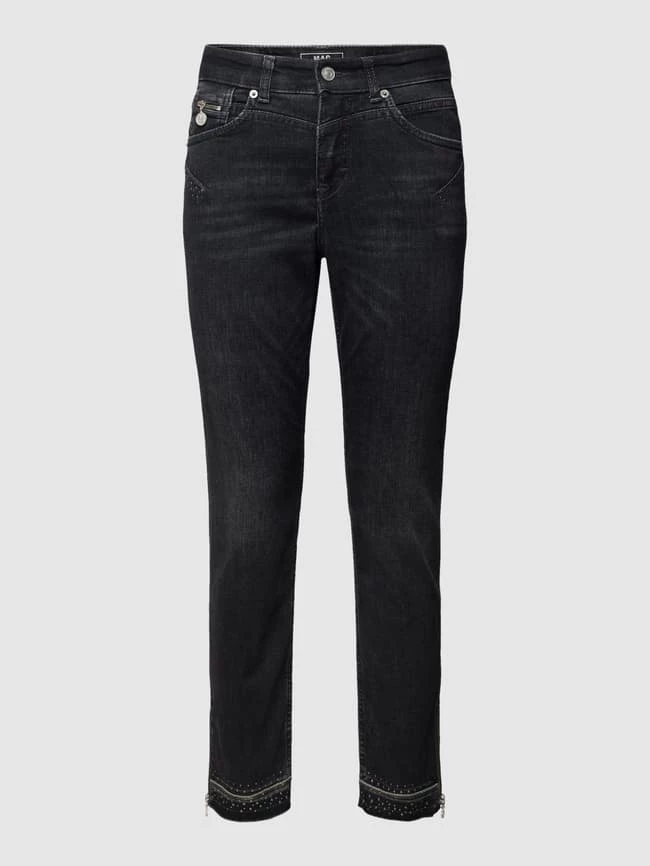 MAC Slim Fit Jeans Mit Ziersteinbesatz - Mittelgrau 4 MAC Slim Fit Jeans Mit Ziersteinbesatz - Mittelgrau – Bild 2