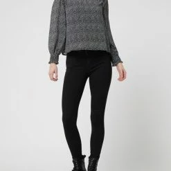 Armedangels Skinny Fit Jeans Mit Stretch-Anteil Modell 'Tillaa' - Schwarz