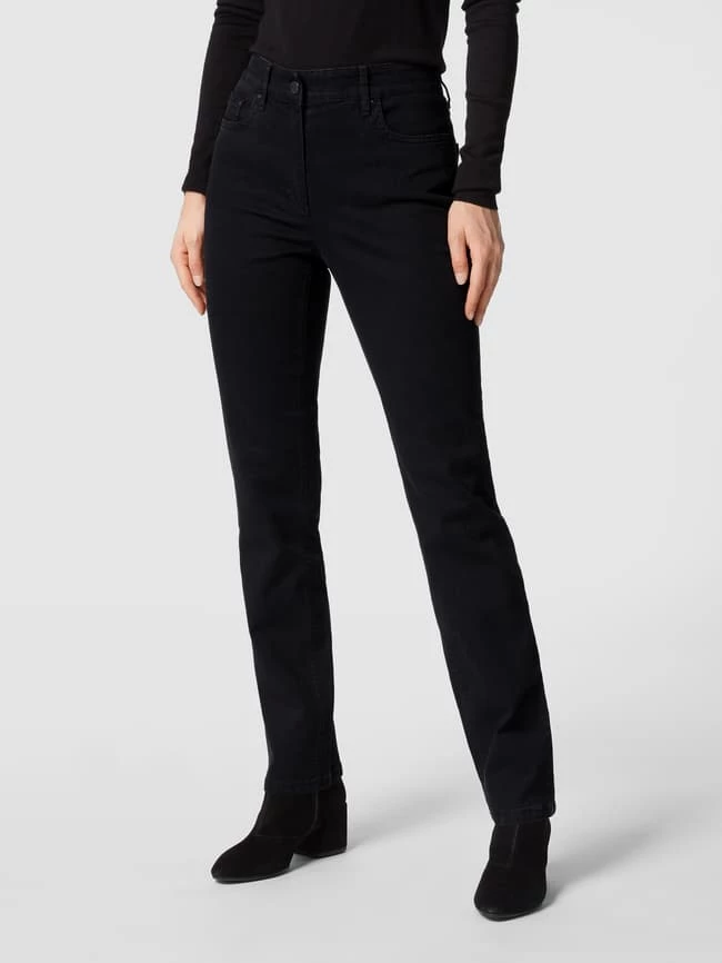 Zerres Slim Fit Jeans Mit Stretch-Anteil Modell 'Cora' - Schwarz 6 Zerres Slim Fit Jeans Mit Stretch-Anteil Modell 'Cora' - Schwarz – Bild 4