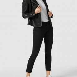 MAC Skinny Fit Jeans Mit Stretch-Anteil - Schwarz