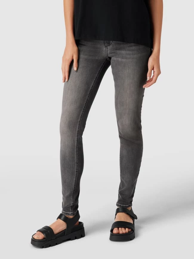 Liu Jo White Jeans Mit Label-Detail Modell 'DIVINE' - Mittelgrau 5 Liu Jo White Jeans Mit Label-Detail Modell 'DIVINE' - Mittelgrau – Bild 4