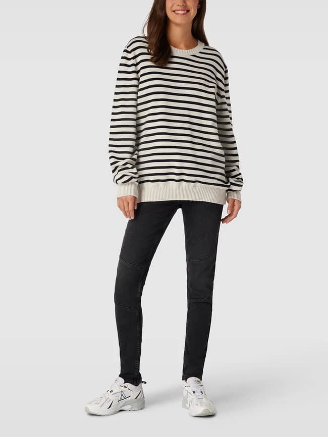 Milano Italy Skinny Fit Jeans Mit Teilungsnähten Modell 'Biker Jeans Cropped' - Schwarz 3 Milano Italy Skinny Fit Jeans Mit Teilungsnähten Modell 'Biker Jeans Cropped' - Schwarz