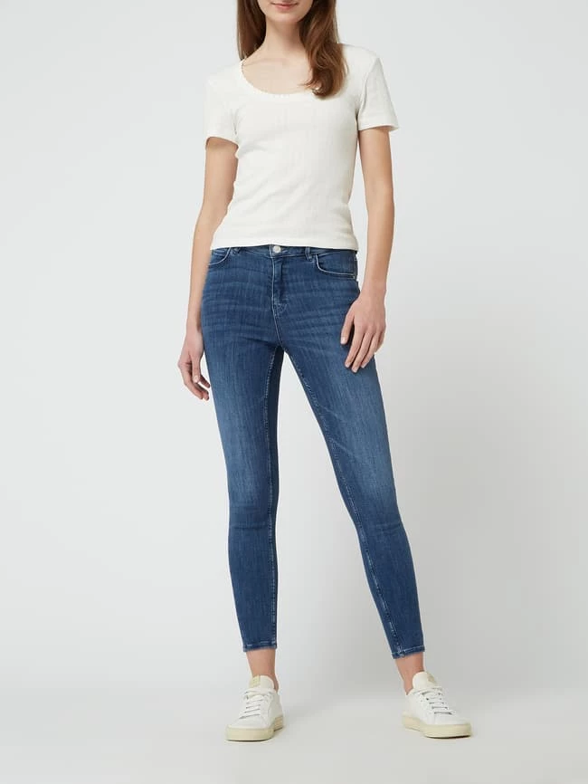 REVIEW High Waist Skinny Fit Jeans Mit Stretch-Anteil - Dunkelblau 3 REVIEW High Waist Skinny Fit Jeans Mit Stretch-Anteil - Dunkelblau