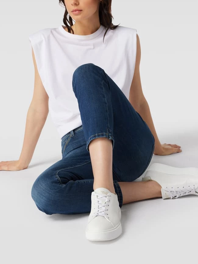 Cambio Slim Fit Jeans Mit Stretch-Anteil Modell 'PIPER SHORT' - Blau 5 Cambio Slim Fit Jeans Mit Stretch-Anteil Modell 'PIPER SHORT' - Blau – Bild 3