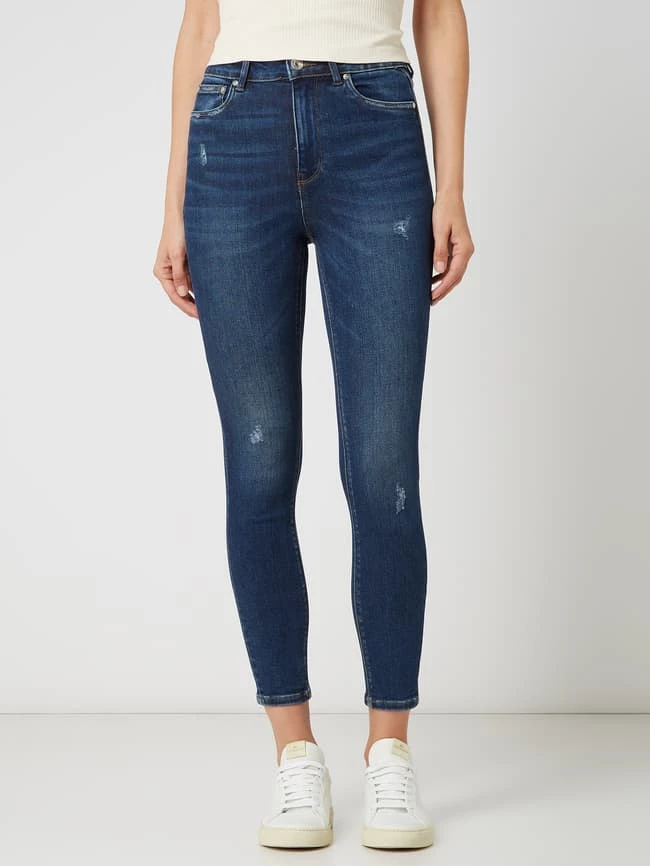 Only Skinny Fit Jeans Mit Stretch-Anteil Modell 'Mila' - Dunkelblau 6 Only Skinny Fit Jeans Mit Stretch-Anteil Modell 'Mila' - Dunkelblau – Bild 4