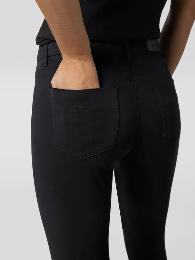 Luisa Cerano Skinny Fit Jeans Mit Umschlag - Schwarz 5 Luisa Cerano Skinny Fit Jeans Mit Umschlag - Schwarz – Bild 3