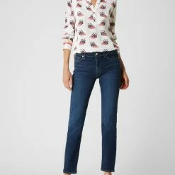 7 For All Mankind Shop 34 7 For All Mankind Slim Fit Jeans Mit Stretch-Anteil Modell 'Roxanne' - Dunkelblau