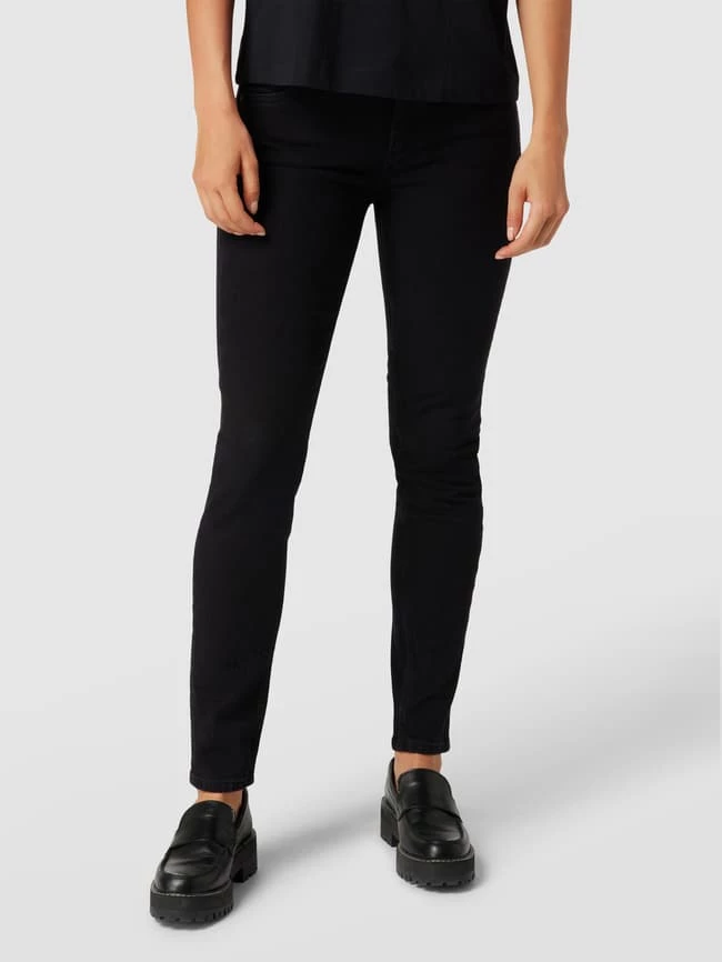 Marc O'Polo Jeans Mit Label-Patch Aus Leder Modell 'Skara' - Schwarz 6 Marc O'Polo Jeans Mit Label-Patch Aus Leder Modell 'Skara' - Schwarz – Bild 4