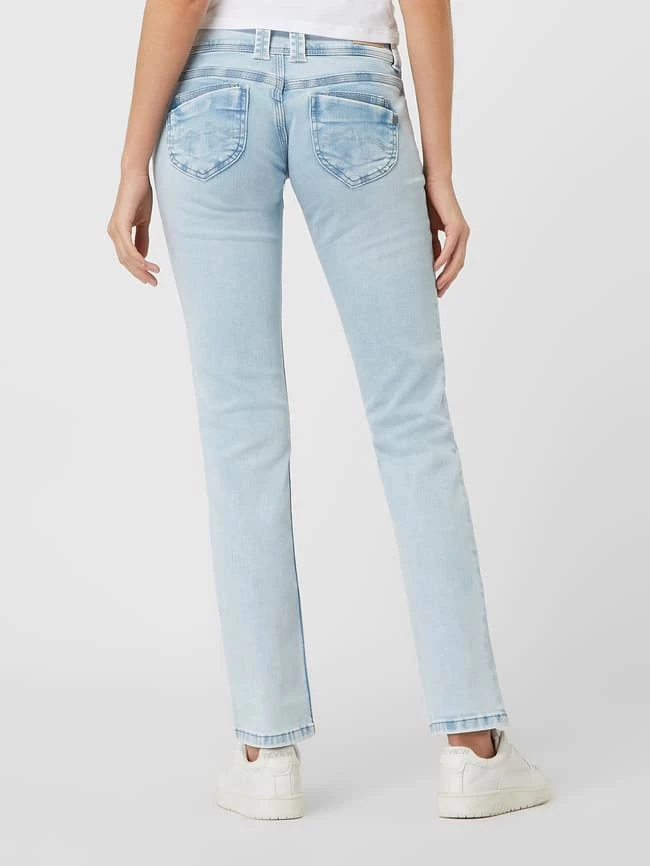 Pepe Jeans Straight Fit Low Waist Mit Stretch-Anteil Modell 'Venus' - Hellblau 7 Pepe Jeans Straight Fit Low Waist Mit Stretch-Anteil Modell 'Venus' - Hellblau – Bild 5