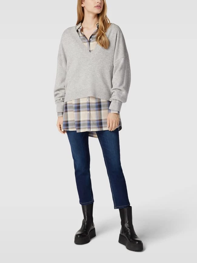 Cambio Slim Fit Jeans Mit Tweed-Detail Modell 'Piper' - Blau 3 Cambio Slim Fit Jeans Mit Tweed-Detail Modell 'Piper' - Blau