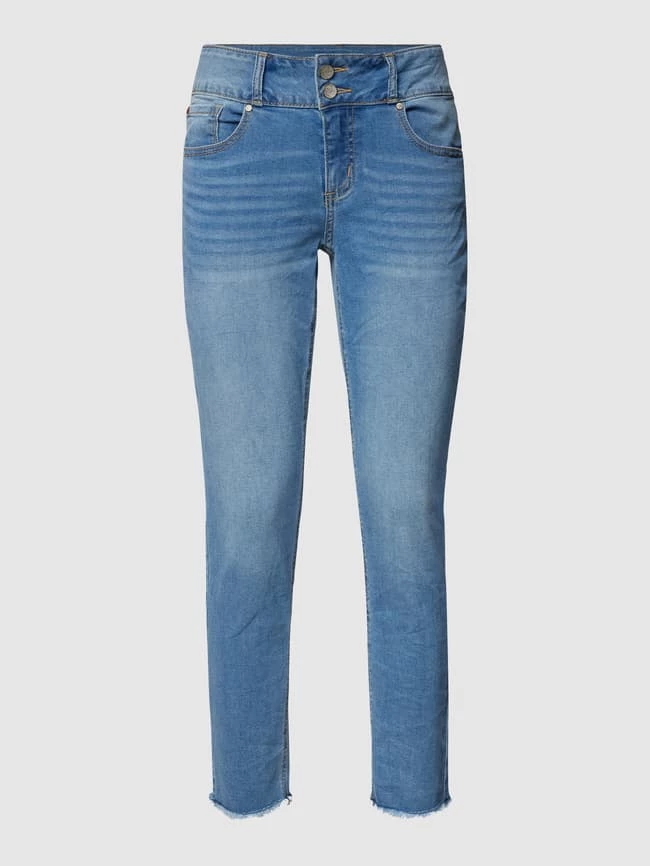 Buena Vista Cropped Jeans Mit Label-Details - Blau 4 Buena Vista Cropped Jeans Mit Label-Details - Blau – Bild 2