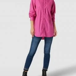 MAC Slim Fit Jeans Mit Ziersteinbesatz - Blau