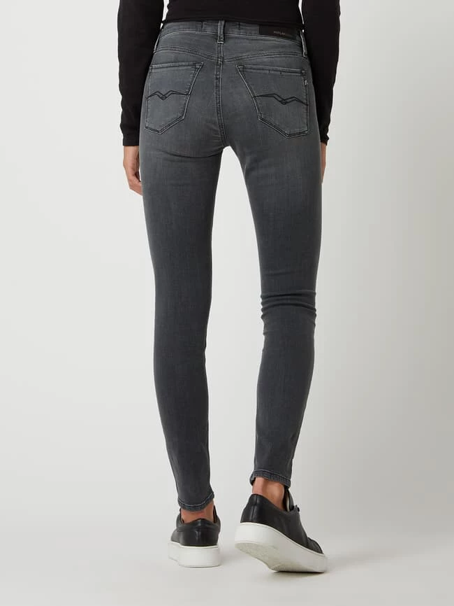 Replay Skinny Fit High Waist Jeans Mit Stretch-Anteil Modell 'Luzien' - Anthrazit 7 Replay Skinny Fit High Waist Jeans Mit Stretch-Anteil Modell 'Luzien' - Anthrazit – Bild 5