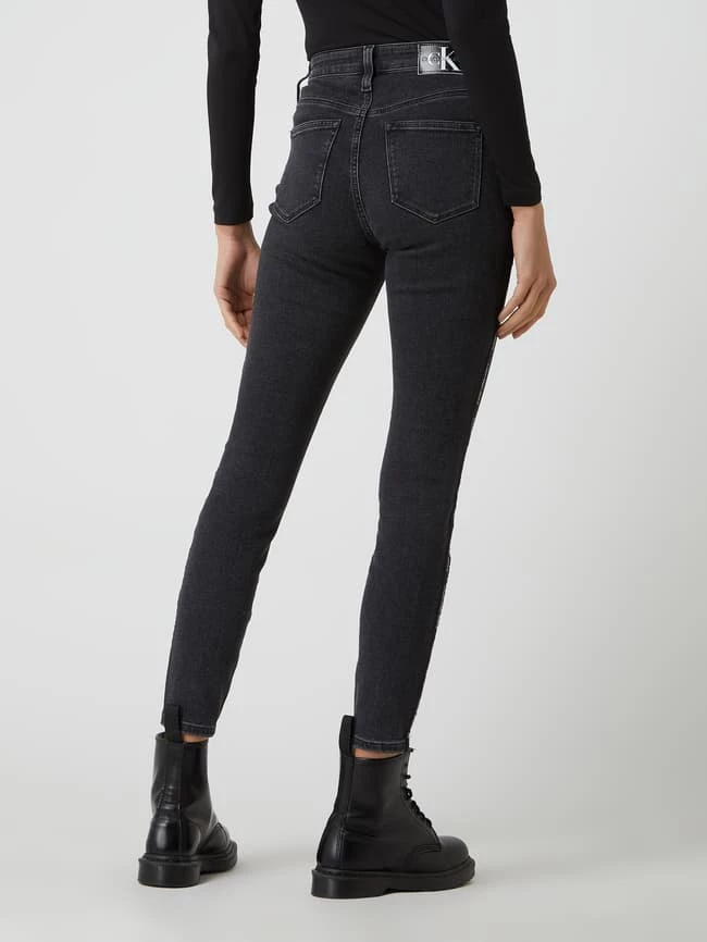 Calvin Klein Jeans Skinny Fit High Rise Jeans Mit Stretch-Anteil - Schwarz 8 Calvin Klein Jeans Skinny Fit High Rise Jeans Mit Stretch-Anteil - Schwarz – Bild 6