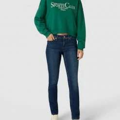 Cambio Slim Fit Jeans Mit Stretch-Anteil Modell 'Parla' - Blau