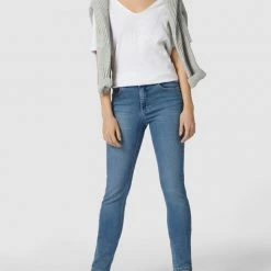 Angels Skinny Fit Jeans Mit Label-Patch - Blau
