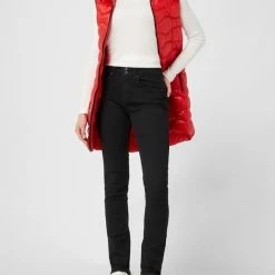 Garcia Curved Slim Fit High Waist Jeans Mit Stretch-Anteil Modell 'Caro' - Schwarz