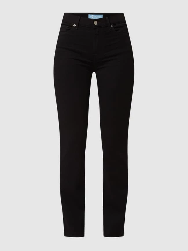 7 For All Mankind Jeans In Schmaler Passform Mit Stretch-Anteil Modell 'Roxanne' - Schwarz 4 7 For All Mankind Jeans In Schmaler Passform Mit Stretch-Anteil Modell 'Roxanne' - Schwarz – Bild 2