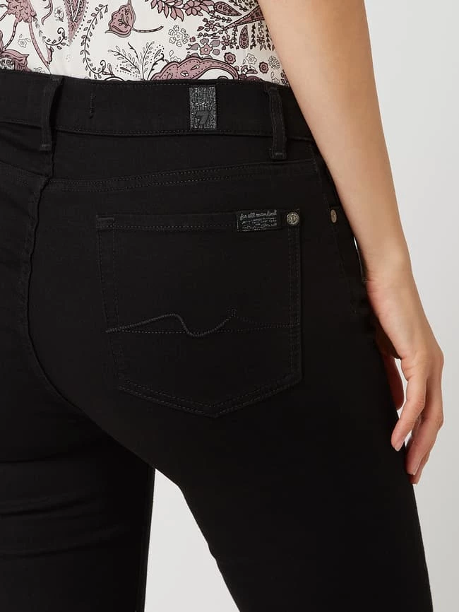 7 For All Mankind Jeans In Schmaler Passform Mit Stretch-Anteil Modell 'Roxanne' - Schwarz 5 7 For All Mankind Jeans In Schmaler Passform Mit Stretch-Anteil Modell 'Roxanne' - Schwarz – Bild 3