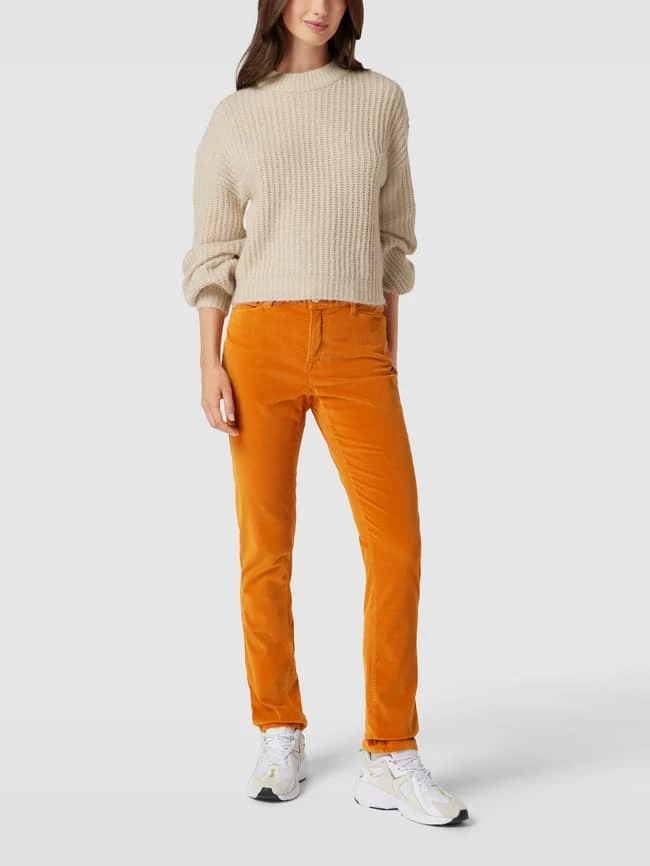 Brax Slim Fit Jeans In Samt-Optik Modell 'Mary' - Dunkelgelb 3 Brax Slim Fit Jeans In Samt-Optik Modell 'Mary' - Dunkelgelb