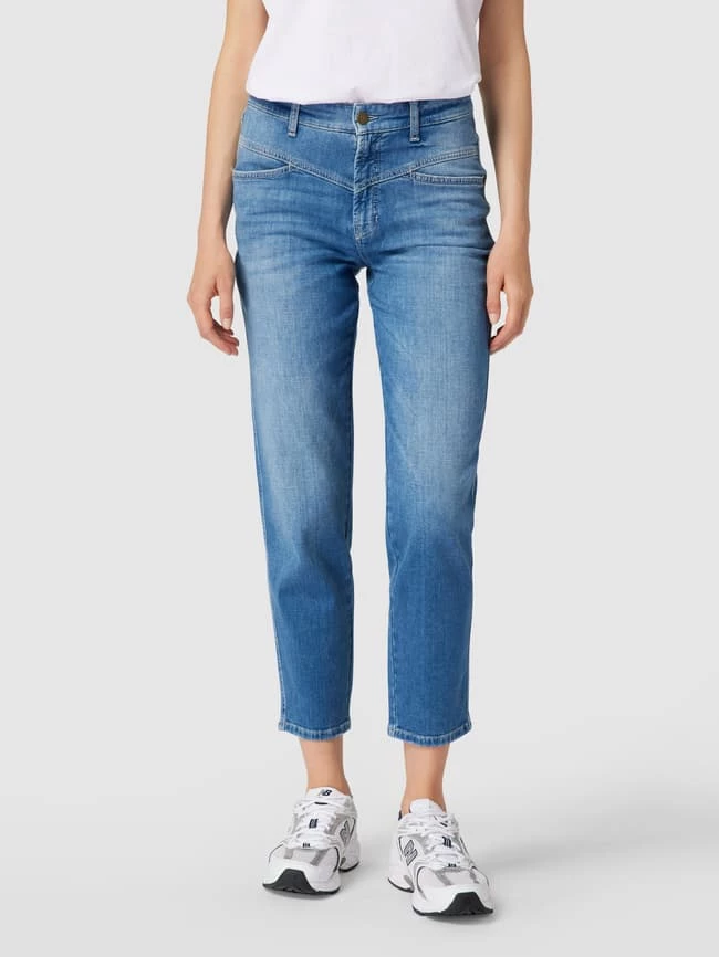 Cambio Straight Fit Jeans Mit Brand-Detail - Blau 6 Cambio Straight Fit Jeans Mit Brand-Detail - Blau – Bild 4