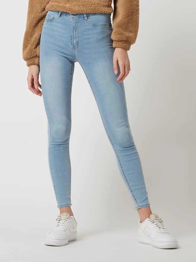 Gina Tricot Skinny Fit High Waist Jeans Mit Stretch-Anteil Modell 'Molly' - Hellblau 6 Gina Tricot Skinny Fit High Waist Jeans Mit Stretch-Anteil Modell 'Molly' - Hellblau – Bild 4
