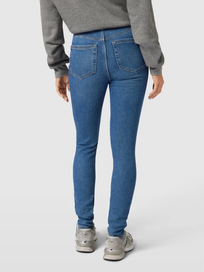 Pieces Skinny Fit High Waist Jeans Mit Kontrastnähten - Jeans Meliert 7 Pieces Skinny Fit High Waist Jeans Mit Kontrastnähten - Jeans Meliert – Bild 5