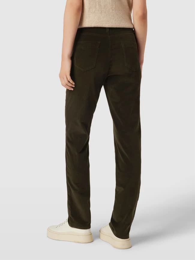 Brax Slim Fit Jeans In Samt-Optik Modell 'Mary' - Dunkelgrün 7 Brax Slim Fit Jeans In Samt-Optik Modell 'Mary' - Dunkelgrün – Bild 5