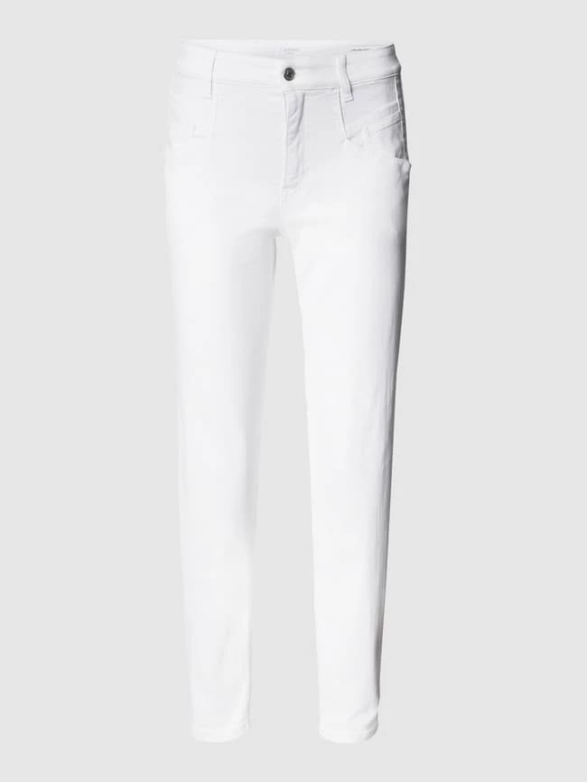 Cambio Cropped High Waist Jeans Im Straight Fit - Weiß 4 Cambio Cropped High Waist Jeans Im Straight Fit - Weiß – Bild 2