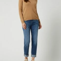 MAC MAC X Sylvie Meis 24/7 Mom Fit Jeans Mit Stretch-Anteil Modell 'Rich' - Blau