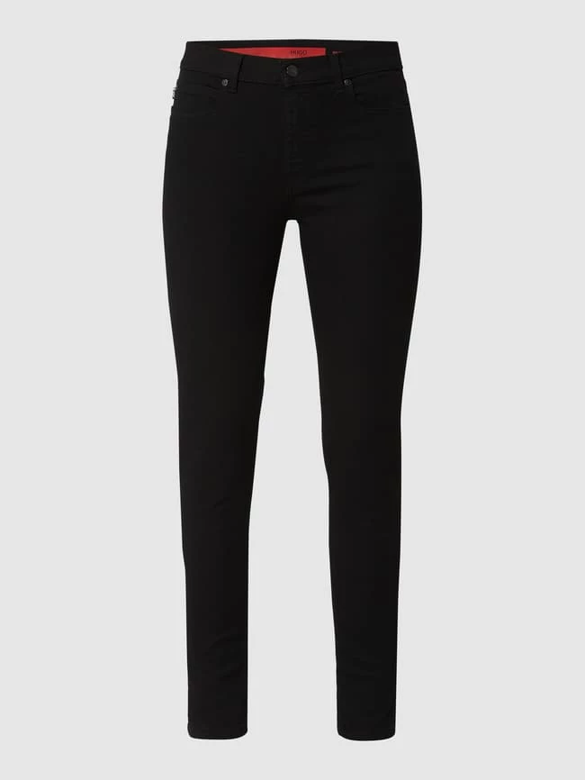 HUGO Super Skinny Fit Jeans Mit Stretch-Anteil Modell 'Charlie' - Schwarz 4 HUGO Super Skinny Fit Jeans Mit Stretch-Anteil Modell 'Charlie' - Schwarz – Bild 2