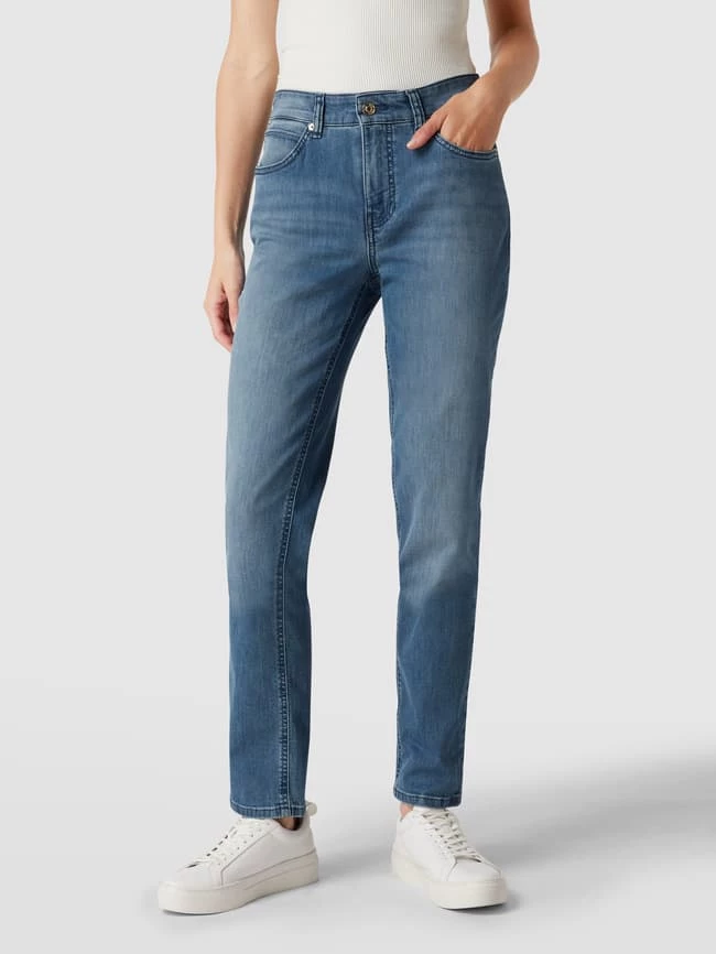 MAC Feminine Fit Jeans Mit Stretch-Anteil Modell 'Melanie' - Blau 6 MAC Feminine Fit Jeans Mit Stretch-Anteil Modell 'Melanie' - Blau – Bild 4