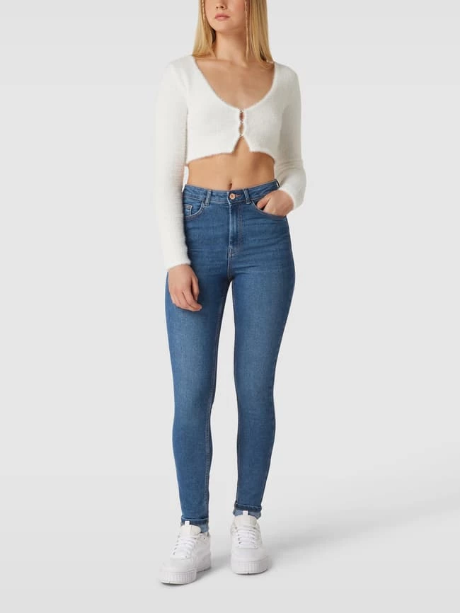 Pieces Skinny Fit Jeans Im 5-Pocket-Design - Jeans Meliert 3 Pieces Skinny Fit Jeans Im 5-Pocket-Design - Jeans Meliert