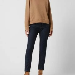 Blue Fire Jeans Slim Fit Mid Rise Jeans Mit Stretch-Anteil Modell 'Nancy' - Dunkelblau