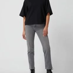 Armedangels Slim Fit High Waist Jeans Mit Stretch-Anteil Modell 'Lejaa' - Mittelgrau