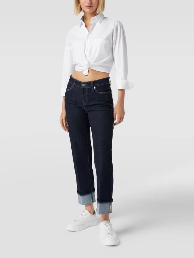 Cambio Straight Fit Jeans Mit Nietenbesatz Modell 'PARIS' - Dunkelblau 3 Cambio Straight Fit Jeans Mit Nietenbesatz Modell 'PARIS' - Dunkelblau
