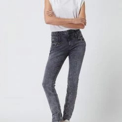 Buena Vista Slim Fit Jeans Mit Stretch-Anteil Modell 'Florida-Z' - Anthrazit