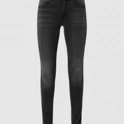 Only Stone Washed Skinny Fit Jeans - Mittelgrau